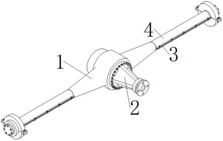 一种整体式驱动桥的半轴结构的制作方法